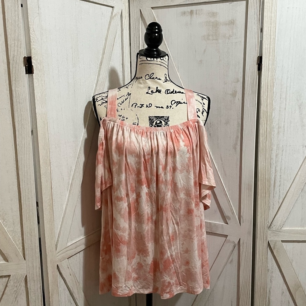 Lane bryant pink cold shoulder swing tee 18/20 NWT
